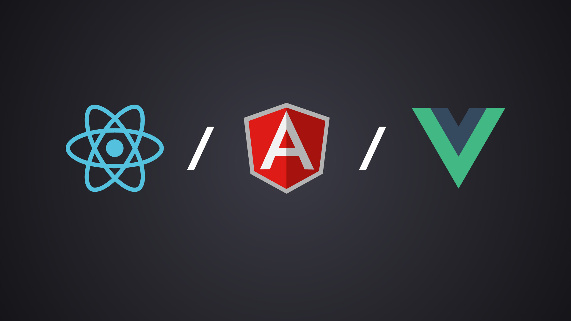 angular vs react vs vue web development
